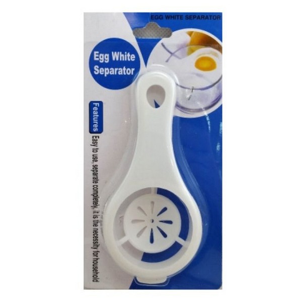 Egg White and Yolk Separator, 13.5cm, White